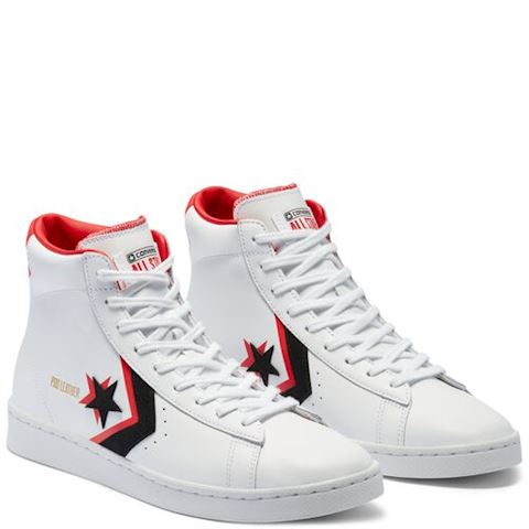 converse pro leather double logo