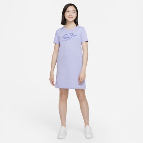 Nike Sportswear Older Kids' (Girls') T-Shirt Dress - Purple | DD6269 ...