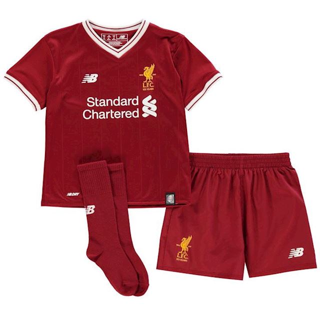 New Balance Liverpool Kids SS Home Mini Kit 2017/18 | FOOTY.COM