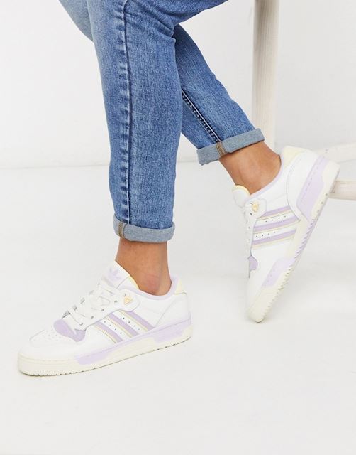 Adidas-originals Rivalry Low UK 10 Cloud White / Off White / Purple Tint | EF6413 | FOOTY.COM