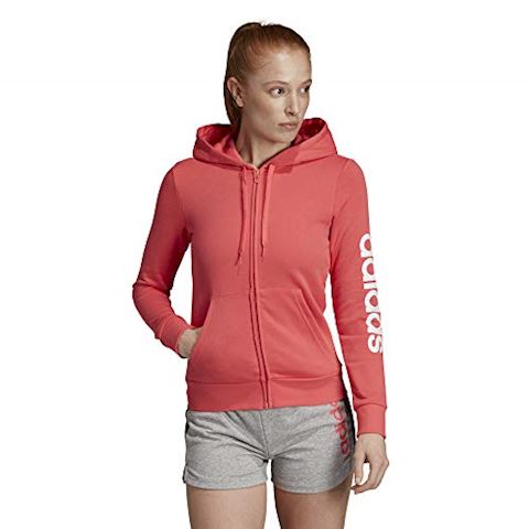 essentials linear full zip hoodie