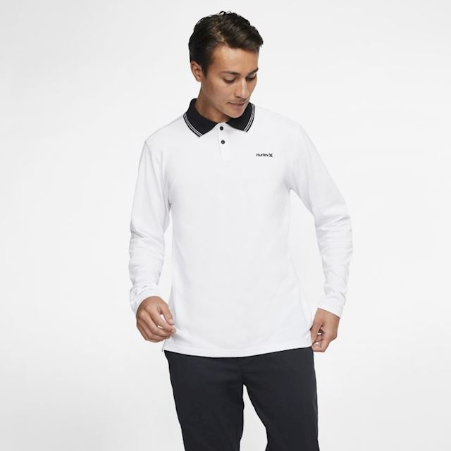 Nike Hurley 2 Stripe Men's Long-Sleeve Polo - White | CI0369-100 ...