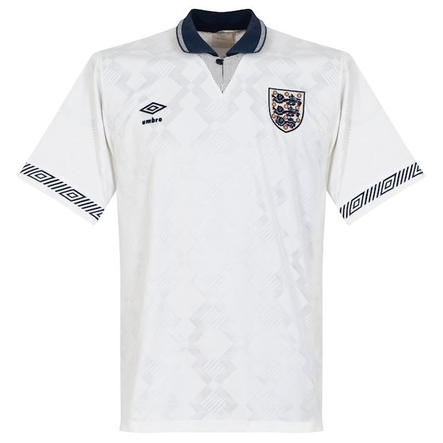 Men's Score Draw England 1990 Home Shirt - White | FOOTY.COM