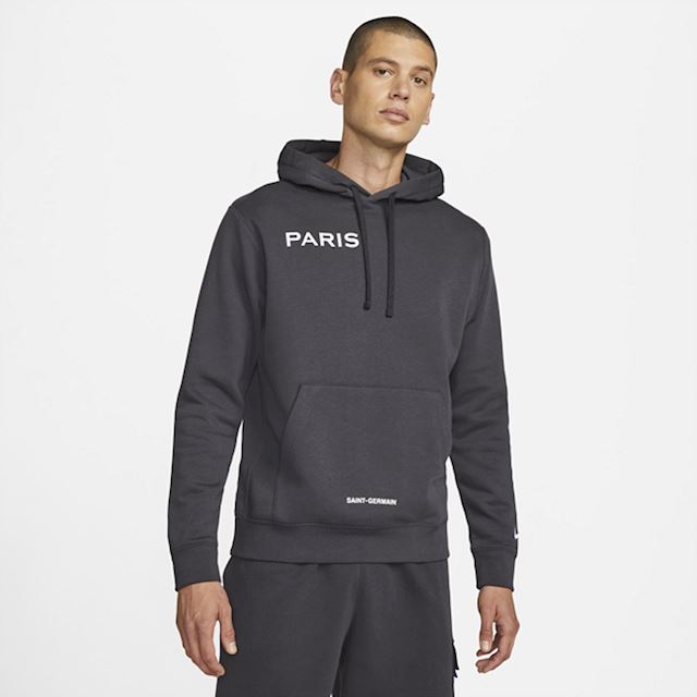 Nike Paris Saint-Germain Club Men's Fleece Pullover Hoodie - Grey ...