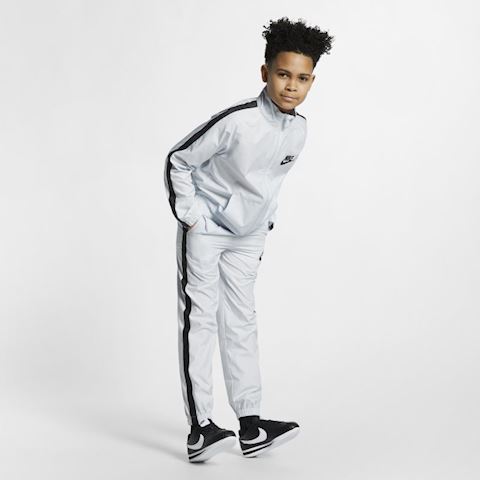 Silver nike tracksuit clearance