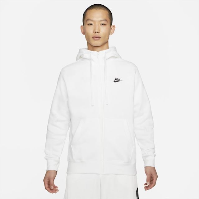 Nike Sportswear Club Fleece Men's Full-Zip Hoodie - White | BV2645-100 ...