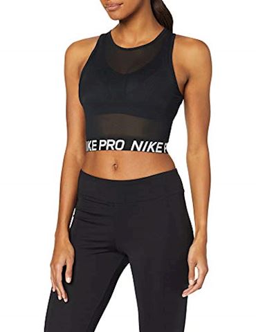 nike pro mesh crop top