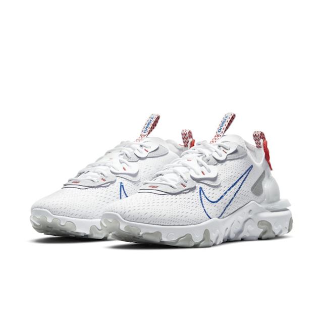 nike react vision trainers in off white and multi brights