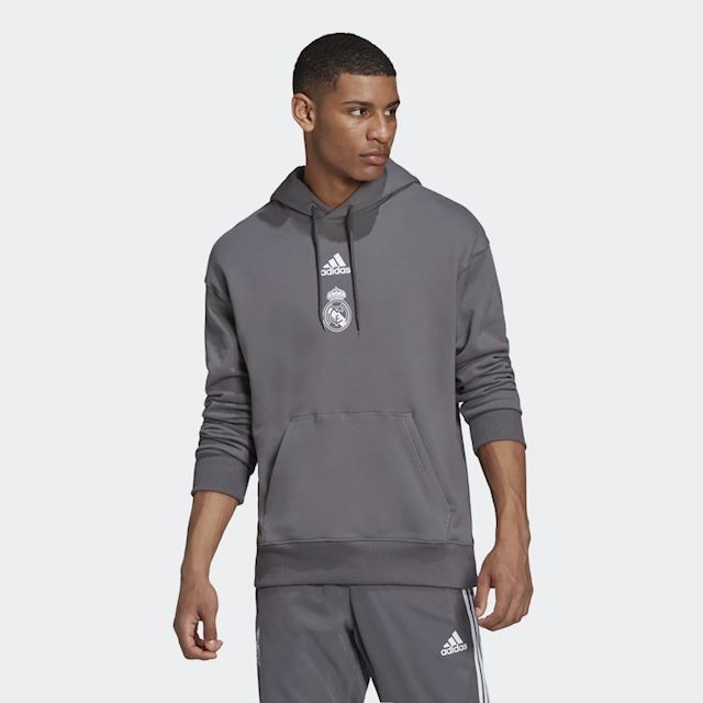 adidas Real Madrid 3-Stripes Hoodie - White | Evangelista Sports
