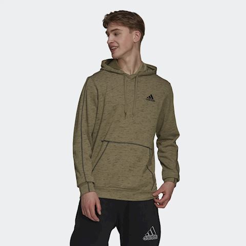 adidas essentials small logo hoodie