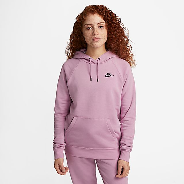 Nike Sportswear Essential Women's Fleece Pullover Hoodie - Purple ...