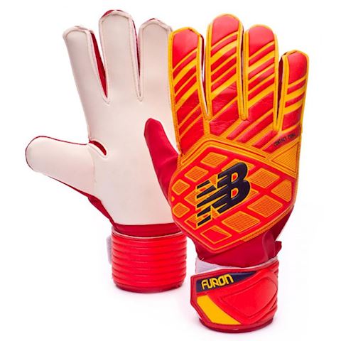 red and yellow football gloves