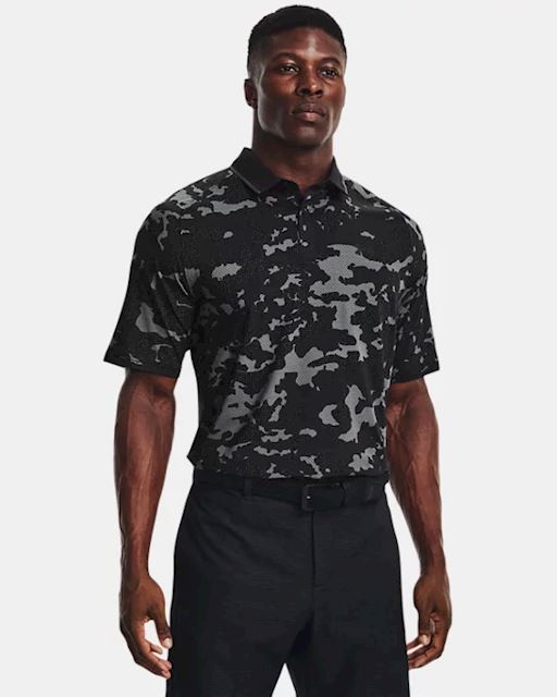 Under Armour Men's UA Iso-Chill Charged Camo Polo | 1373692-001 | FOOTY.COM