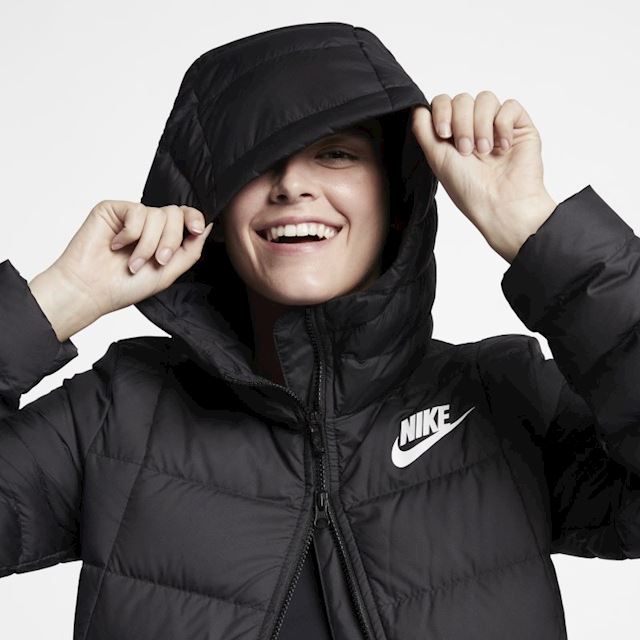 Nike Sportswear Down-Fill Women's Hooded Jacket - Black | AJ7423-010 ...
