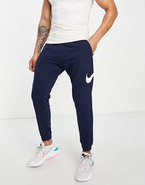 Nike Training Swoosh DriFIT tapered joggers in navy CU6775451