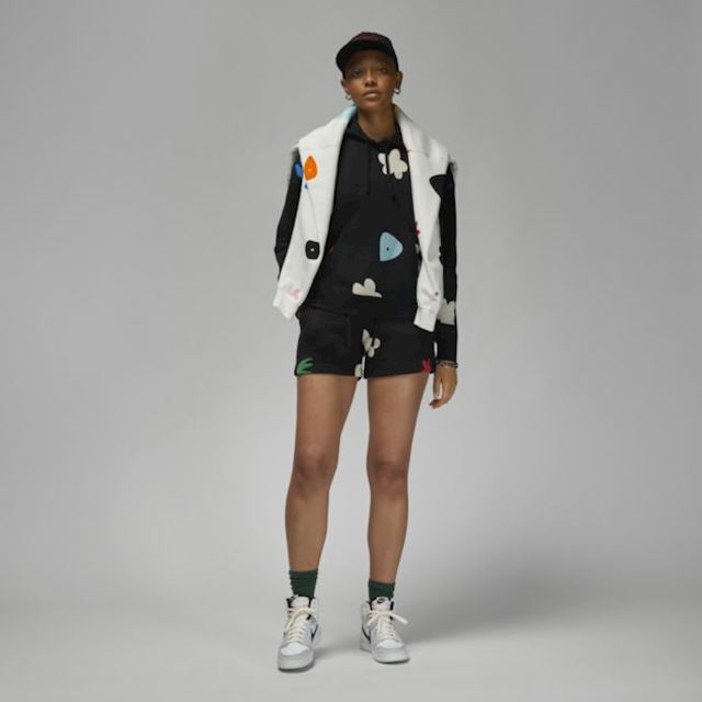 Nike Jordan Artist Series by Mia Lee Women's Fleece Shorts - Black | DQ4609-010 | FOOTY.COM
