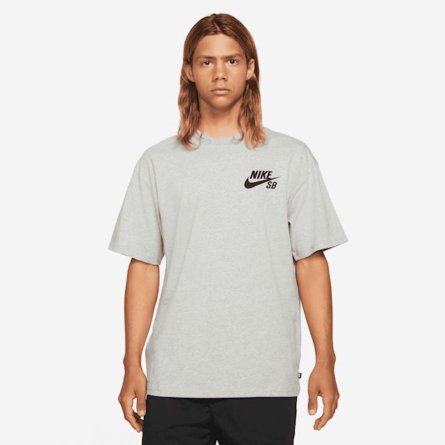 Nike SB Logo Skate T-Shirt - Grey | DC7817-063 | FOOTY.COM