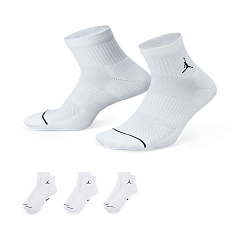 Nike Jordan Everyday Ankle Socks (3 Pairs) - White | DX9655-100 | FOOTY.COM