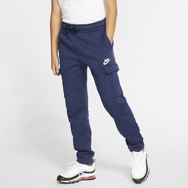 Nike Sportswear Club Older Kids' (Boys') Cargo Trousers - Blue | CQ4298-410 | FOOTY.COM