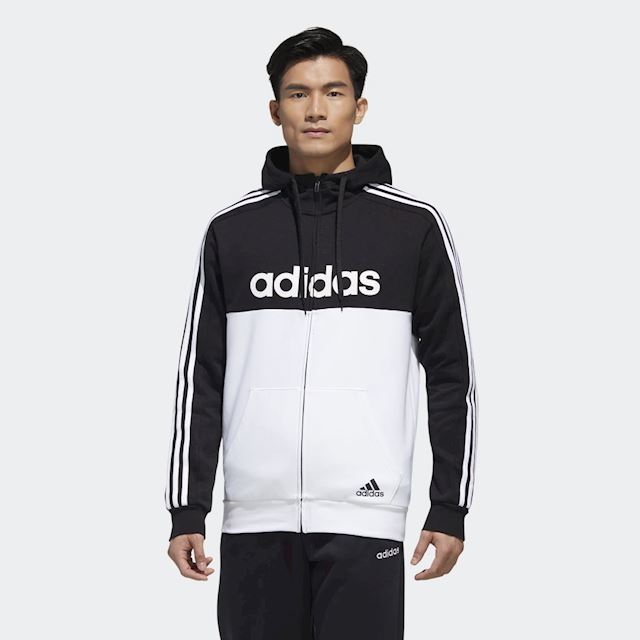 adidas Essentials Colorblock Hooded Track Top | GD5503 | FOOTY.COM