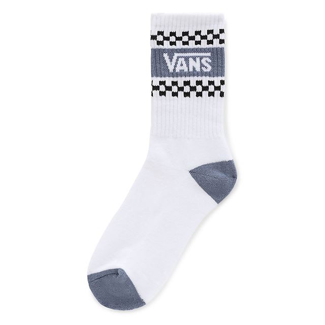 VANS Girl Gang Crew Socks 6.5-10 (1 Pair) (white-cement Blue) Women ...