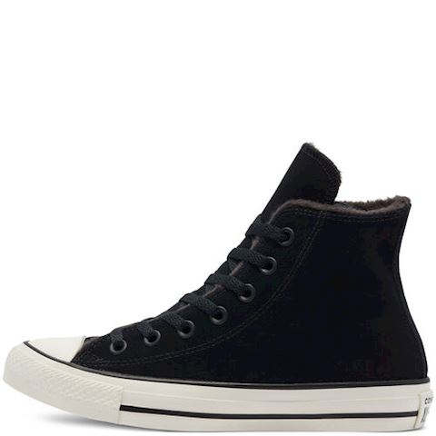 converse cosy club hi borg trainers in black