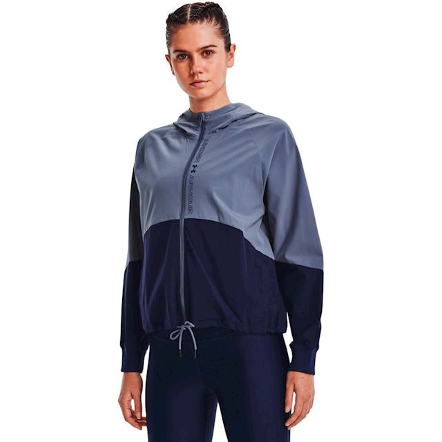 Under Armour Women's UA Woven Full-Zip Jacket | 1369889-767 | FOOTY.COM