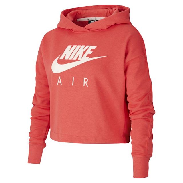 Nike Air Older Kids' (Girls') Cropped Hoodie - Red | CJ7413-631 | FOOTY.COM