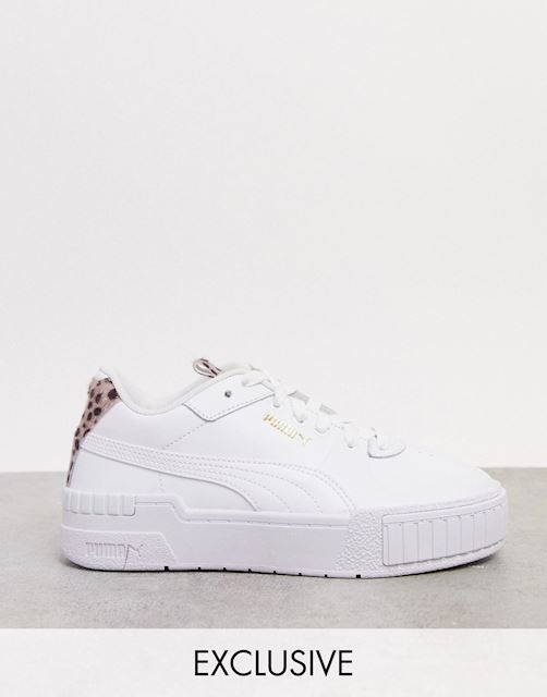 Puma Cali Sport trainers in white with 