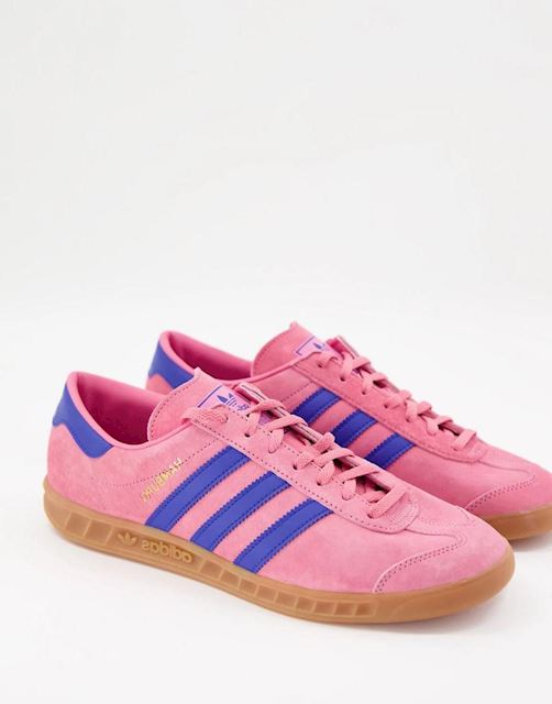 adidas Originals Hamburg, Pink | H00446 | FOOTY.COM