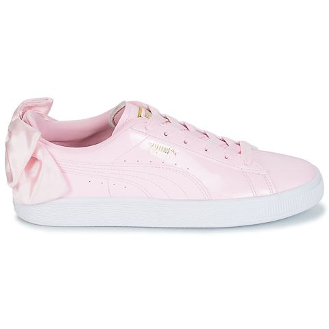 puma suede bow trainers in pink