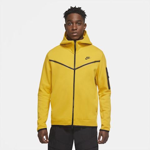 yellow nike tech fleece hoodie