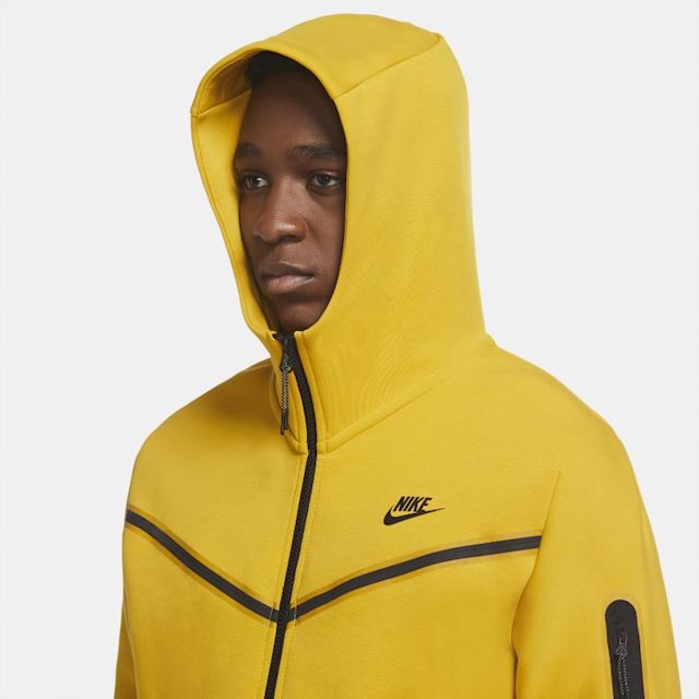 Nike Sportswear Tech Fleece Men's Full-Zip Hoodie - Yellow | CU4489-743 ...