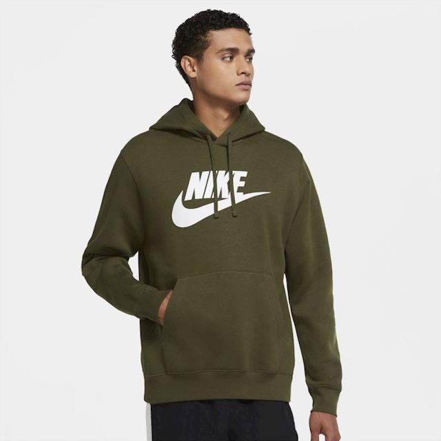 Nike Sportswear Club Fleece Men's Graphic Pullover Hoodie - Green | BV2973-327  | FOOTY.COM