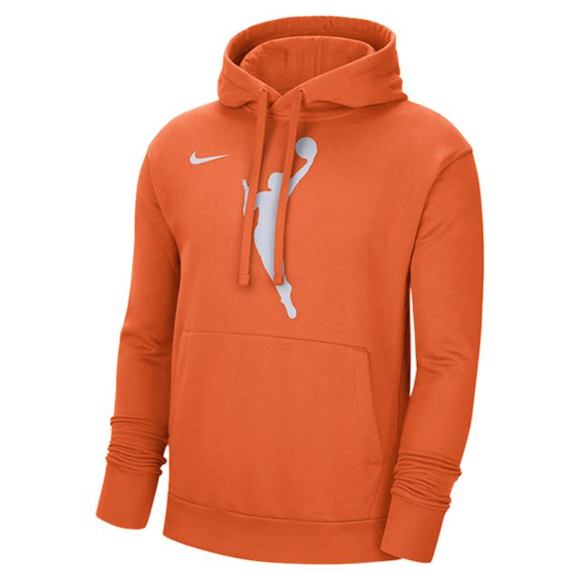 WNBA Nike Fleece Pullover Hoodie - Orange | DR9596-820 | FOOTY.COM