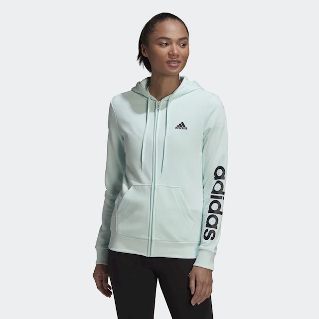 adidas Essentials Logo Full-Zip Hoodie | HD1702 | FOOTY.COM