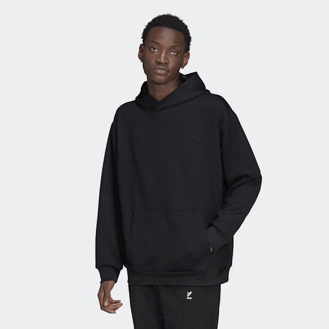 Adidas Adicolor Trefoil PlissÃ© Hoodie - App Sky Rush - Compare Prices - Klarna US