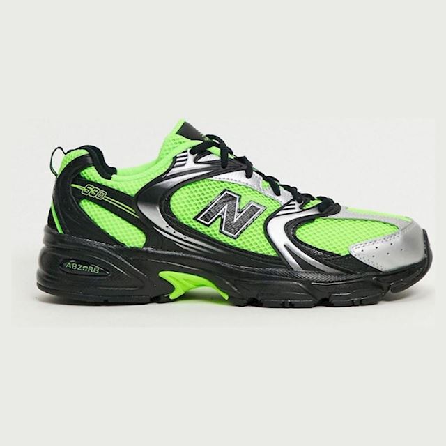New Balance 530 trainers in neon green 