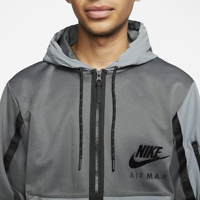 Nike Sportswear Air Max Men's Full-Zip Hoodie - Grey | CU0114-068 ...