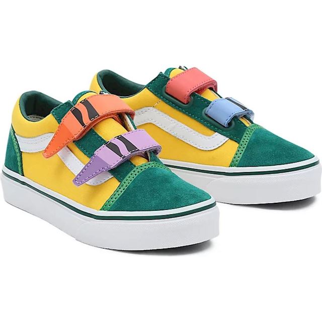 VANS Kids Vans X Crayola Old Skool Velcro Shoes (4-8 Years) ((crayola