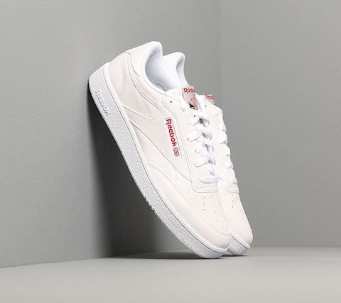 Reebok Club C 85 Mu White/ Skull Grey/ Red | DV7240 | FOOTY.COM