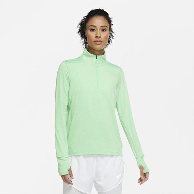 Nike Element Women's 1/2-Zip Running Top - Green | CU3220-328 | FOOTY.COM