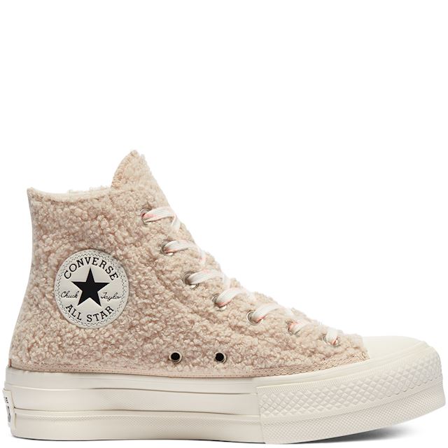 tan converse platform high top