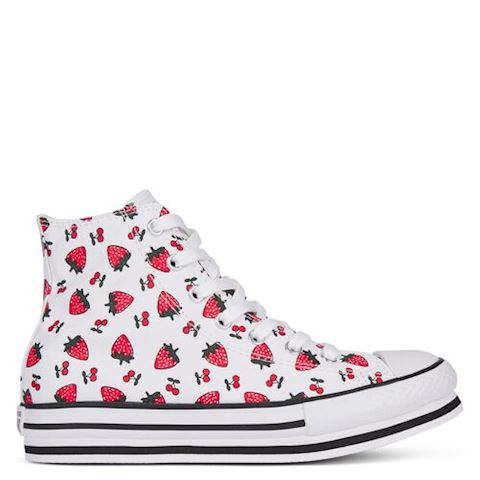 Converse CTAS PLATFORM EVA HI WHITE/GARNET/WHITE | 668016C | FOOTY.COM