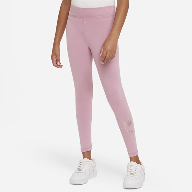 Nike Sportswear Essential Older Kids' (Girls') Mid-Rise Leggings - Pink ...