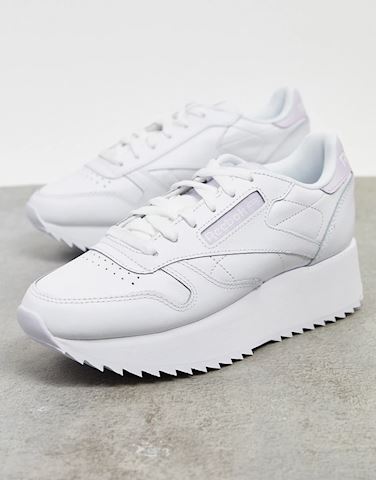 Reebok Club Leather Double White/ Luminous Lilac/ White | FY7264 | FOOTY.COM