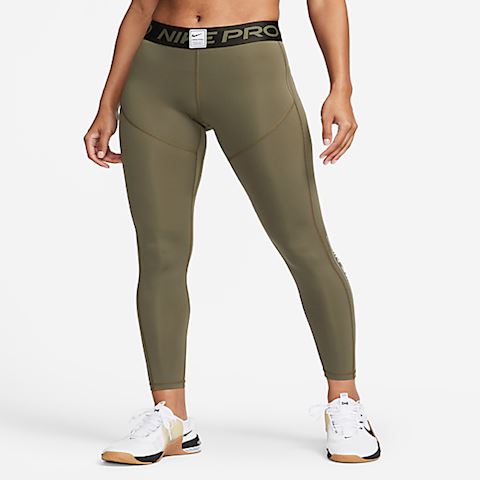 Nike Pro Women's Graphic Mid-Rise Leggings - Green | DQ5595-222 | FOOTY.COM