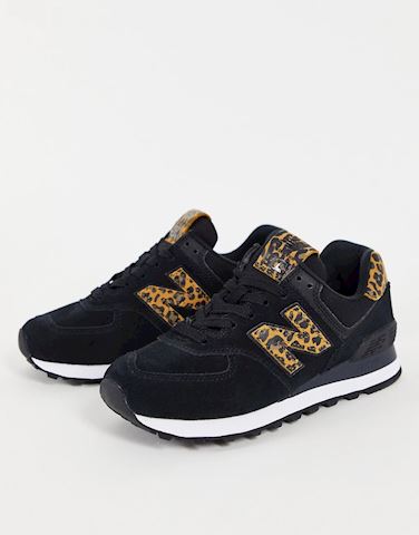 new balance 574 animal trainers in white and leopard