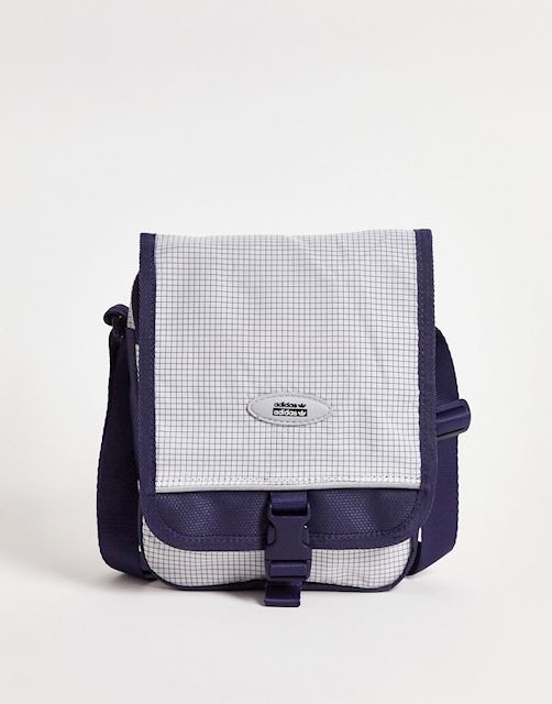adidas Originals RYV across body bag in white and shadow navy HD9658