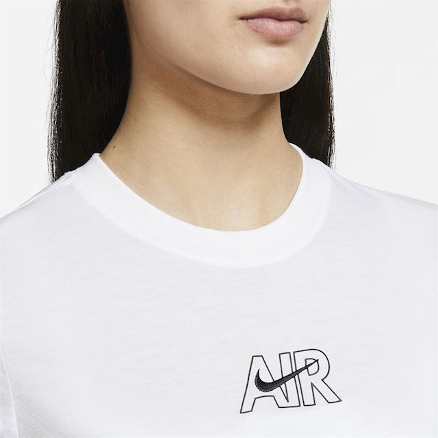 Nike TEE SLIM CRP AIR women's T shirt in White | DN5852-100 | FOOTY.COM